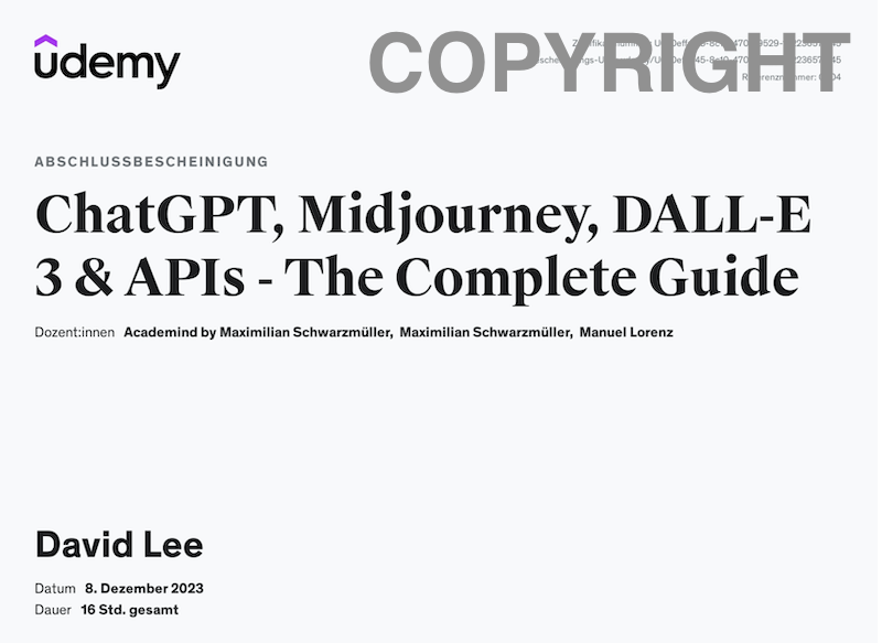 ChatGPT, Midjourney, DALL-E 3 & APIs